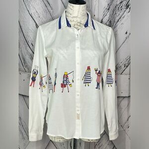 Toyouth Button Down Shirt w/ Fishermen L
